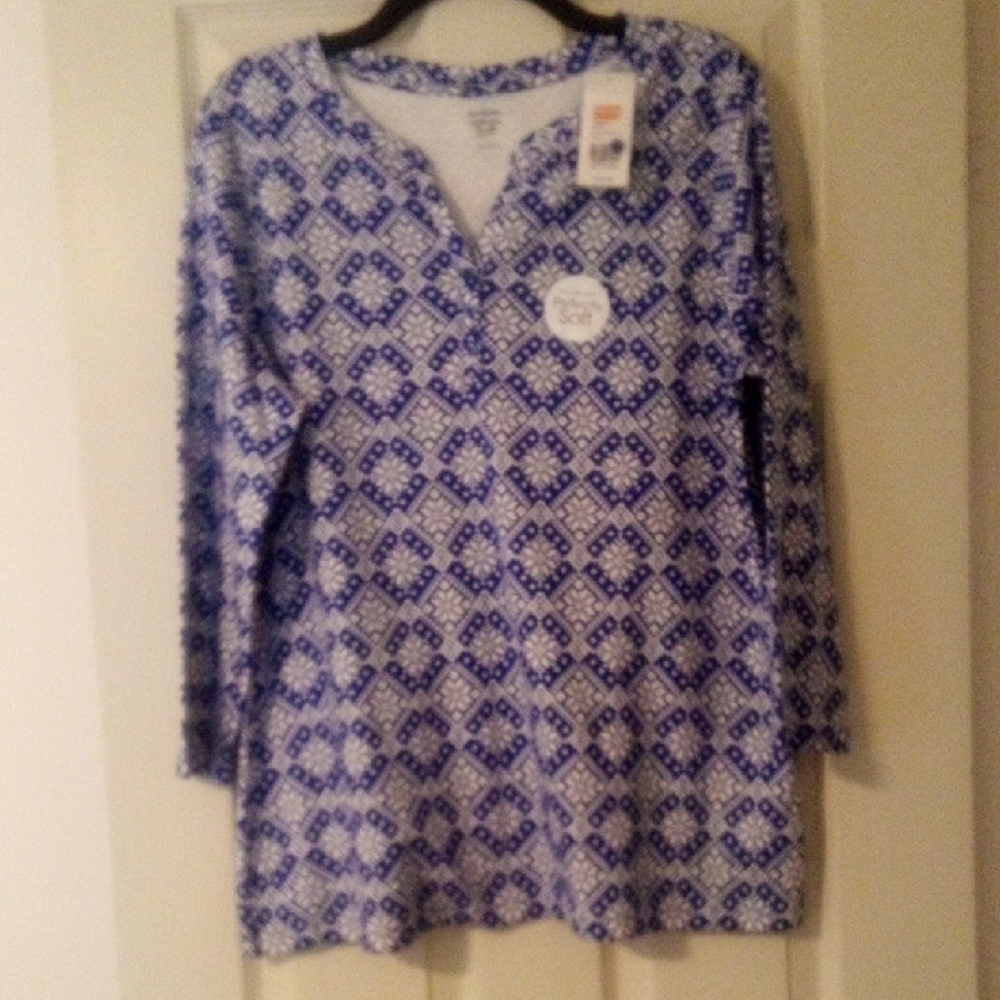 NWT Kim Rogers Blouse  -  Perfectly Soft - Picture 5 of 6